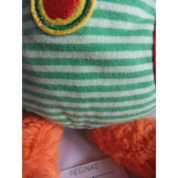 Nici - Plüschtier - Schlafmütze Fuchs Finjo - orange, weiß, grün-weiß gestreift - ca. 38 cm groß - Schlenker