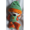 Nici - Plüschtier - Schlafmütze Fuchs Finjo - orange, weiß, grün-weiß gestreift - ca. 38 cm groß - Schlenker