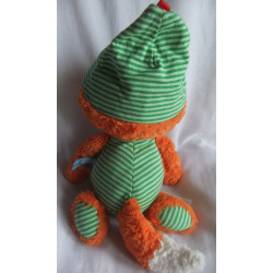 Nici - Plüschtier - Schlafmütze Fuchs Finjo - orange, weiß, grün-weiß gestreift - ca. 38 cm groß - Schlenker