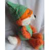 Nici - Plüschtier - Schlafmütze Fuchs Finjo - orange, weiß, grün-weiß gestreift - ca. 38 cm groß - Schlenker