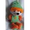 Nici - Plüschtier - Schlafmütze Fuchs Finjo - orange, weiß, grün-weiß gestreift - ca. 38 cm groß - Schlenker