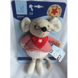 Sterntaler - BO1 - Kuscheltier - Spieltier - Maus mit Rasselgeräusch - ca. 20 cm groß - Schlenker