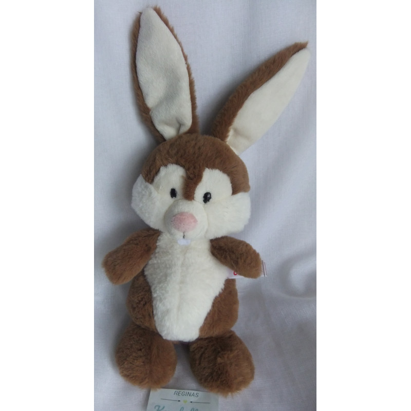 Nici - Plüschtier - Hase Poline - braun, weiß, rosa - ca. 25 cm groß - Schlenker