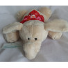 Nici - Plüschtier - Love - Elefant Max beige mit Halstuch rot mit Loveschriftzug - Magnet in Rüssel und Vorderfüßchen