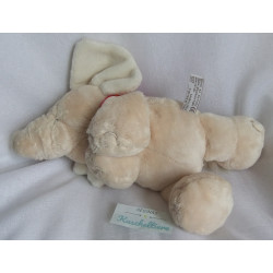Nici - Plüschtier - Love - Elefant Max beige mit Halstuch rot mit Loveschriftzug - Magnet in Rüssel und Vorderfüßchen