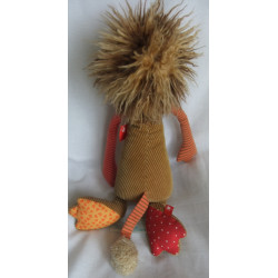 Sigikid - Kuscheltier Spieltier -Patchwork Sweety Löwe - ca. 40 cm groß - Schlenker