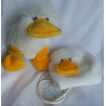 Nici - Plüschtier Ente Paula  und Handwärmer Muff Ente Paula