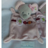 Nicotoy - zwei Schmusetücher - Maus rosa, grau Motiv Kreis mit Vogel - ca. 23 cm lang