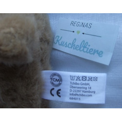 TCM Tchibo - Plüschtier - Hund - braun - ca. 23 cm groß - liegend
