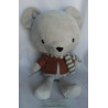 H&M Home - Plüschtier - Maus mit Jacke und Schal - weiß, gestreift, braun - ca. 30 cm groß - Schlenker