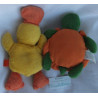 TCM Tchibo - zwei Plüschtiere - Badetier Ente Schnatti und Staubtier Plüschtier Schildkröte