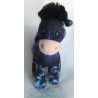 Nici -  Green - Plüschtier - Pony Starflower -  schwarz , hellblau, lila, rosa - ca. 15 cm hoch und ca. 11 cm lang - stehend