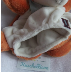 Kaloo - Handpuppe - Fuchs Paprika orange, weiß mit Halstuch hellblau - ca. 25 cm lang