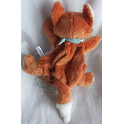 Kaloo - Handpuppe - Fuchs Paprika orange, weiß mit Halstuch hellblau - ca. 25 cm lang