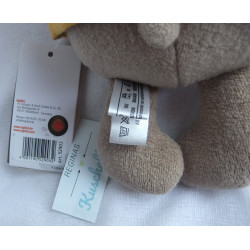 Sigikid - Kuscheltier Spielfigur - Kuschelbiberbär O'Lui mit Hoody - ca. 34 cm groß - Schlenker