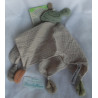 Babydream - Schmusetuch - Schildkröte - Musselin - beige, grün, bunte Knotenenden - ca. 40 cm lang