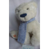 TCM - Tchibo - Plüschtier - Eisbär Flori Frost mit Strickschal - ca. 23 cm groß - sitzend