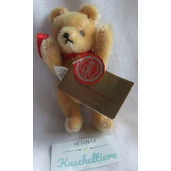 Original Teddy Hermann - Mohair - Miniatur - Bär Teddy - golden - ca. 10 cm groß