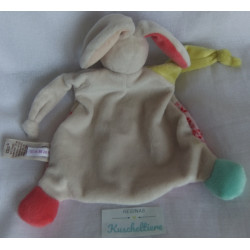 Nici - My first Nici - Schmusetuch - Hase - rosa, beige, rosa mit Motiven, Stickerei - ca. 25 cm lang