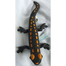 Kösener Spielzeug Manufaktur GmbH - Stofftier - Feuersalamander - ca. 35 cm groß - liegend
