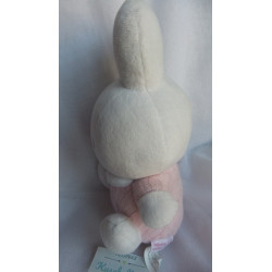 Tiamo/Bruna - Spieltier - Miffy mit Rasselgeräusch - Plüsch, Strick - weiß, rosa  - ca. 25 cm groß - sitzend