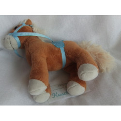 Nici - Plüschtier - Haflinger - Pferd Leotie mit Zaumzeug und Sattel - ca. 17 cm hoch und ca. 15 cm lang  - stehend