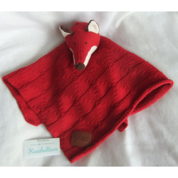 Sigikid - Schmusetuch - Strick - Fuchs - rot - ca. 40 cm x 40 cm groß