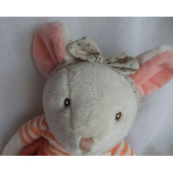 Bukowski Design - Plüschtier - Maus Ingefried - rosa, blau, creme, weiß - ca. 30 cm groß - Schlenker