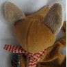 Sigikid - Schmusetuch - Fuchs Tiny braun, grün mit Motiven und Halstuch - ca. 24 cm lang