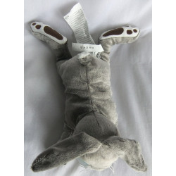Ikea - Plüschtier - Vandring Hare - Kaninchen - grau, weiß, braun - ca. 40 cm lang - liegend