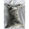Ikea - Plüschtier - Vandring Hare - Kaninchen - grau, weiß, braun - ca. 40 cm lang - liegend