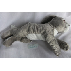 Ikea - Plüschtier - Vandring Hare - Kaninchen - grau, weiß, braun - ca. 40 cm lang - liegend