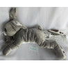 Ikea - Plüschtier - Vandring Hare - Kaninchen - grau, weiß, braun - ca. 40 cm lang - liegend