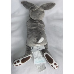 Ikea - Plüschtier - Vandring Hare - Kaninchen - grau, weiß, braun - ca. 40 cm lang - liegend