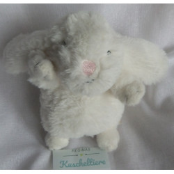 TCM - Tchibo - Plüschtier - Hase - weiß - ca. 16 cm groß - sitzend
