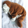 Ikea - Plüschtier - Gosig - Hund - Bulldogge - rotbraun, weiß - ca. 50 cm lang - liegend