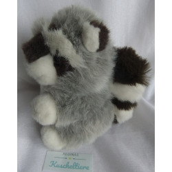 Ikea - Plüschtier - Waschbär - Grautöne, weiß - ca. 20 cm hoch - sitzend