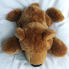 Sigikid - Plüschtier - Red Friends Rote Pfote - Bär mit rotem Halstuch und roter Pfote  - ca. 45 cm groß - liegend