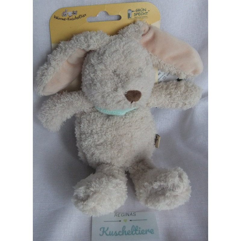 Grünspecht - Wärme-Knuddel - Hase Baby mit Halstuch - Rapssamenfüllung - ca. 23 cm groß - Schlenker