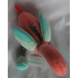 Pusblu - Plüschtier - Spieltier - Flamingo - orangerot, , bunte Motive - ca. 30 cm lang
