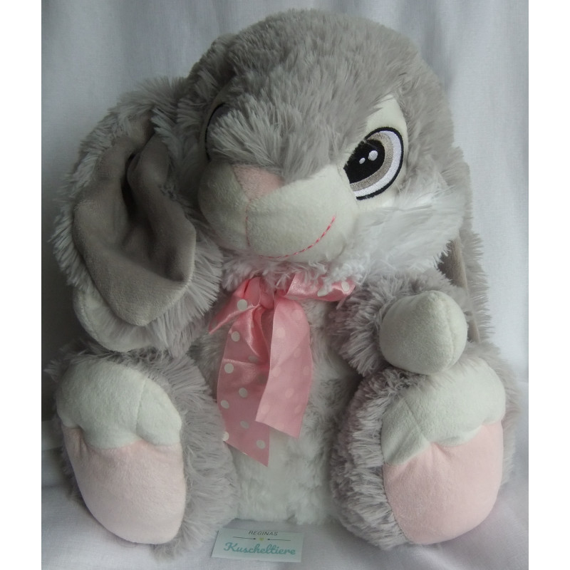 Bob der Bär - Plüschtier - Hase mit Schleife - ca. 35 cm hoch und ca. 25 cm lang - sitzend
