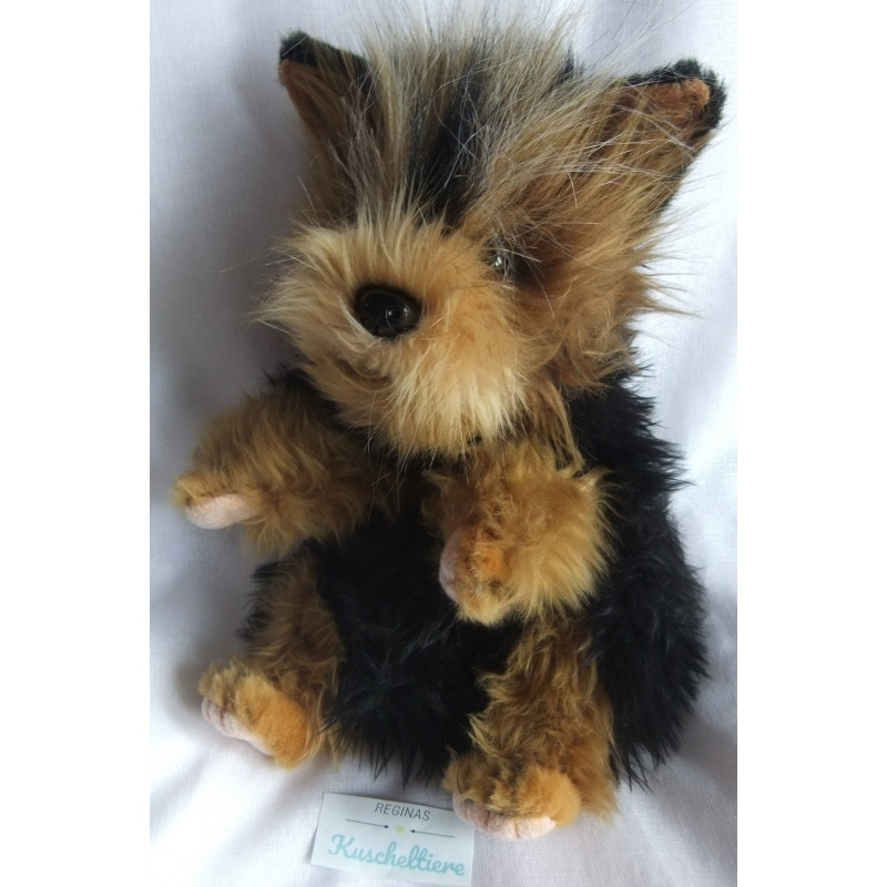 Hansa Creation - Handpuppe - Hund - schwarz, braun - ca. 30 cm lang