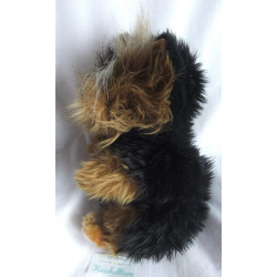 Hansa Creation - Handpuppe - Hund - schwarz, braun - ca. 30 cm lang