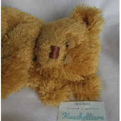 copy of Allied - Plüschtier - Bär hellbraun mit Mütze und Schal grün kariert - ca. 27 cm groß - sitzend