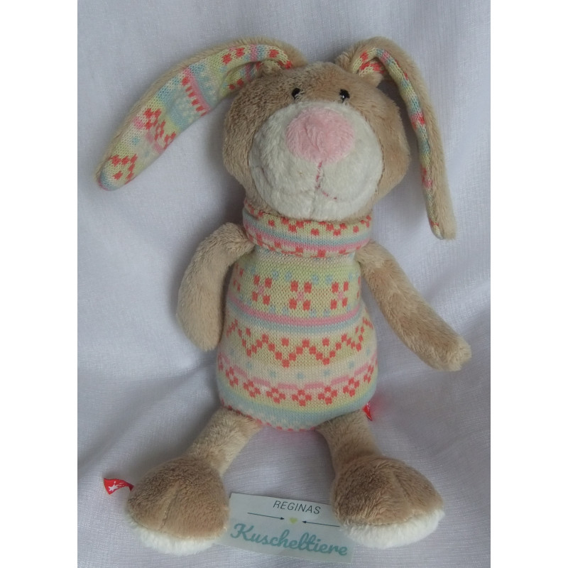 copy of Sigikid - Plüschtier - Patchwork Sweety Elefant - grau, blau - ca. 27 cm groß - Schlenker