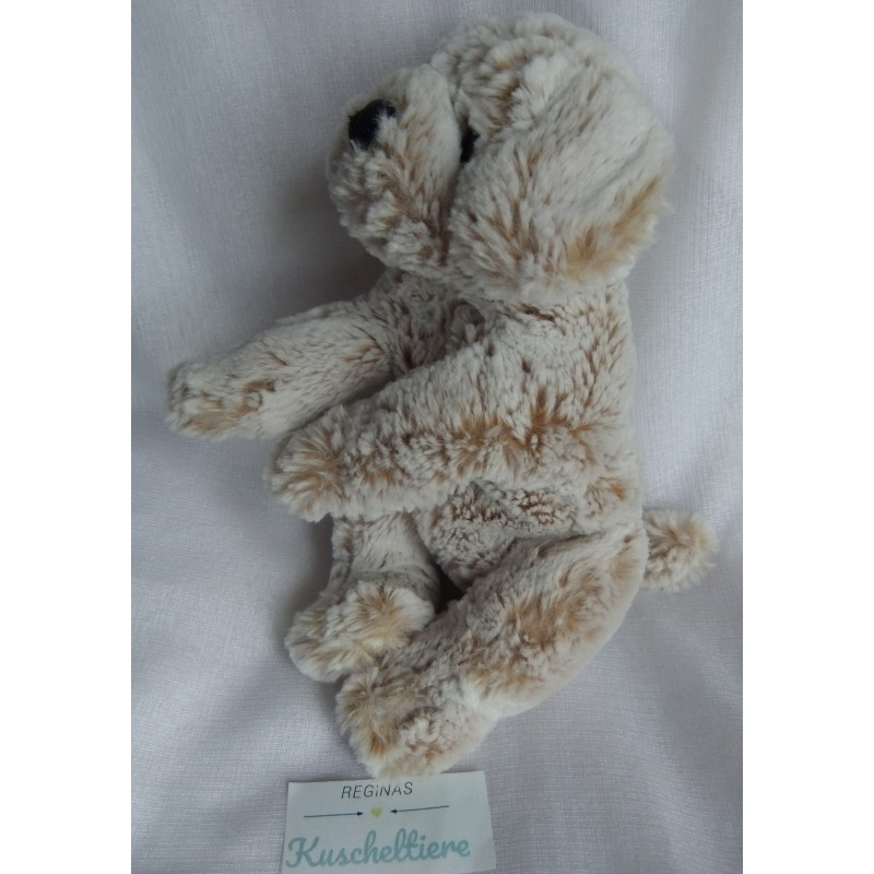 Bob der Bär - Plüschtier - Hund - weiß-braun meliert - ca. 25 cm lang - liegend