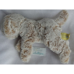 Bob der Bär - Plüschtier - Hund - weiß-braun meliert - ca. 25 cm lang - liegend