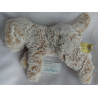 Bob der Bär - Plüschtier - Hund - weiß-braun meliert - ca. 25 cm lang - liegend
