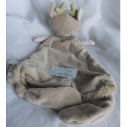 Bieco - Schmusetuch - Reh Ella mit kleiner Blume am Öhrchen - braun, beige - ca. 35 cm lang