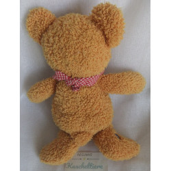 Spiegelburg - Plüschtier - Bär Teddy mit Halstuch rot-weiß kariert mit zwei kleinen Hummeln - ca. 28 cm groß